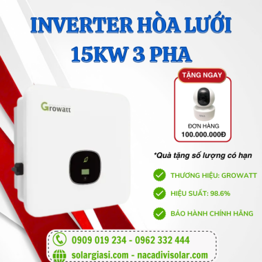  Inverter Growatt 15kW 3 Pha MOD 15KTL3-X