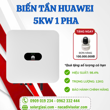 Inverter Huawei 5kW 1 pha SUN2000-5KTL-L1
