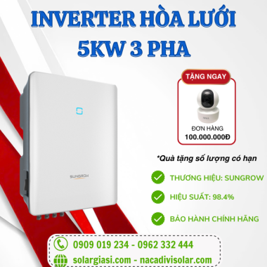 Inverter hòa lưới Sungrow 5kw 3 pha SG5.0RT