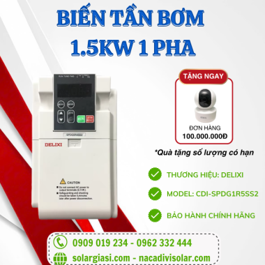 Biến Tần Bơm 1.5kW 1Pha CDI-SPDG1R5SS2
