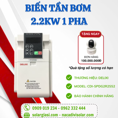 Biến Tần Bơm 2.2kw 1Pha CDI-SPDG2R2SS2