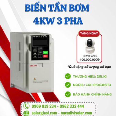 Biến Tần Bơm 4kw 3Pha CDI-SPDG4R0T4