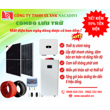Gói A+ Điện Mặt Trời 3.5KWP (Lưu trữ 9KWH ) – Giảm 900-1tr4