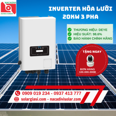 Inverter Hòa Lưới 20kW 3 Pha - SUN-20K-G05