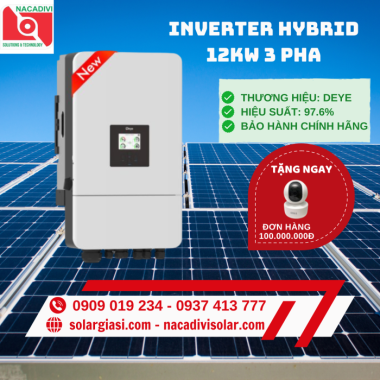 INVERTER HYBRID DEYE 12kW 3 PHA SUN-12K-SG05LP3-EU-SM2