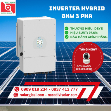 Inverter Hybrid DEYE 8KW 3 Pha SUN 8K-SG04LP3-EU