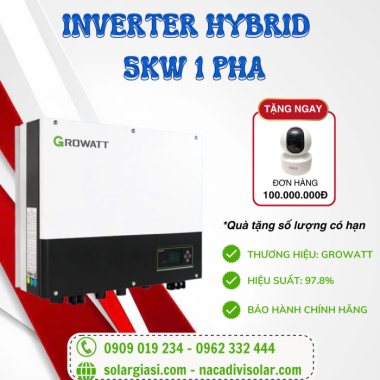 Inverter Hybrid Growatt 5kW | SPH 5000TL BL-UP