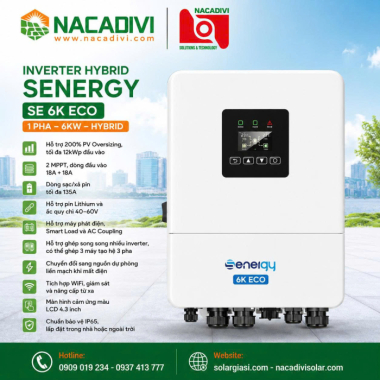 INVERTER HYBRID SENERGY - 1PHA SE 6K ECO