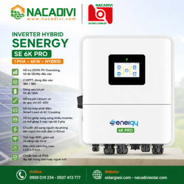 INVERTER HYBRID SENERGY - 1PHA SE 6K PRO
