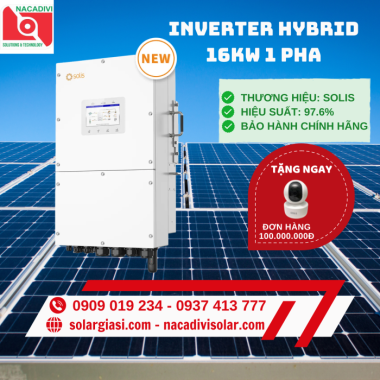 Inverter Hybrid Solis 16kW 1 Pha S6-EH1P16K03-NVYD-L
