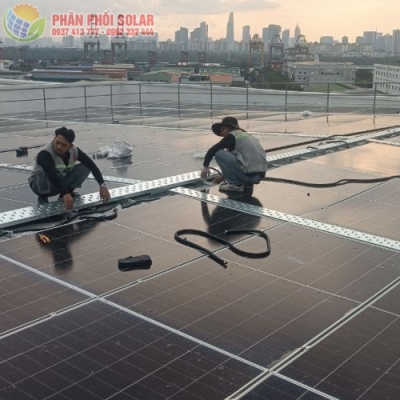 Nacadivi thi công lắp đặp điện năng lượng 115kw cho Doanh Nghiệp tại QUẬN 7 - TP HCM