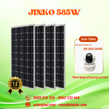 Tấm Pin Năng Lượng Mặt Trời Jinko 585W