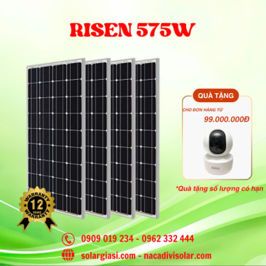 Tấm Pin Năng Lượng Mặt Trời Risen 575W